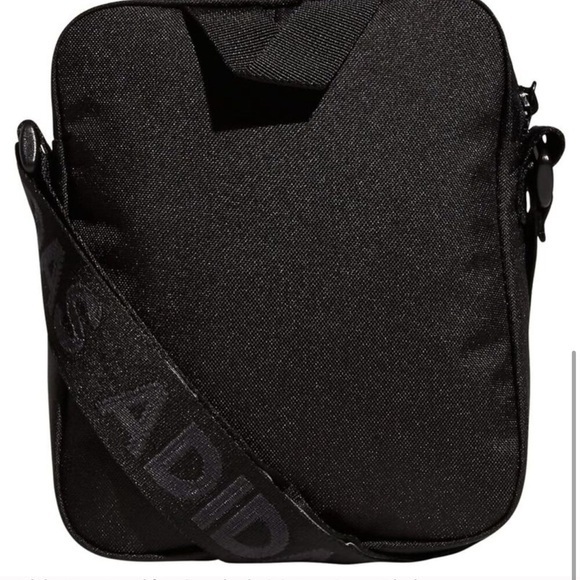 Adidas Logo Amplifier Crossbody 3 Stripes Bag in‎ Black - Picture 6 of 6